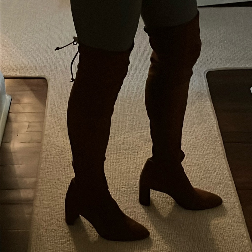 Suede over the knee boots